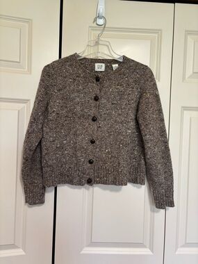 GAP Brown Flecked Button-Up Women's Cardigan